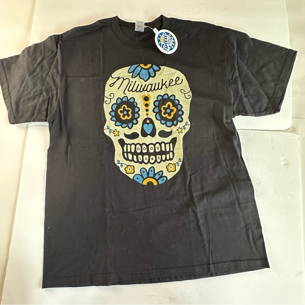 Milwaukee Sz Large Skelton Tee Shirt NWT